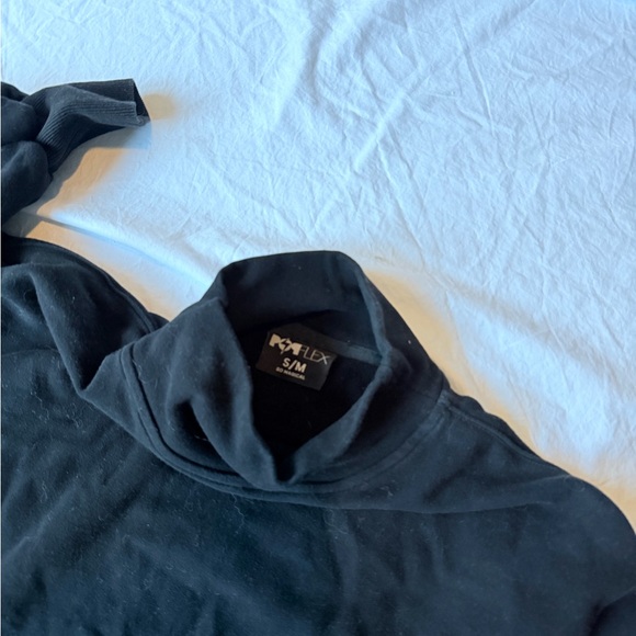 Popflex Active Ooey Gooey Mockneck Sweater in Black - Picture 5 of 5